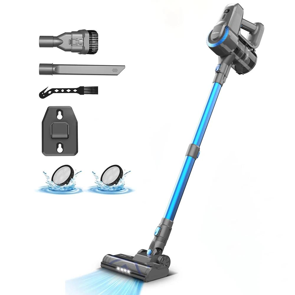 YISORA N300 aspirateur vertical sans fil, aspirateur bâton Ultra léger 20Kpa pour tapis, sol dur, vo