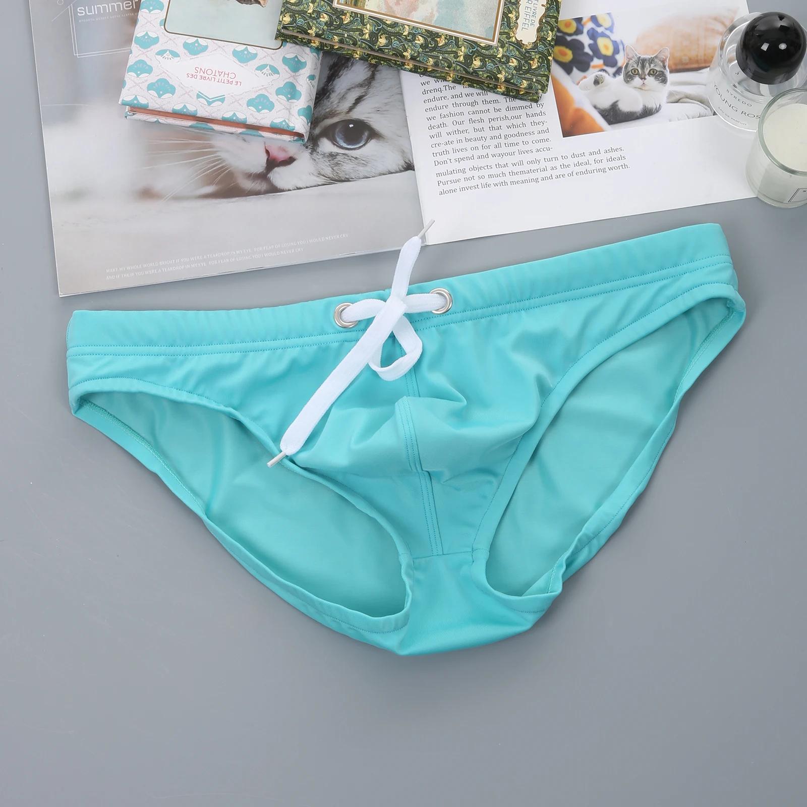 Maillot de bain Sexy pour hommes, Bikini, slip de bain, short de plage, caleçon hombre, vêtements de