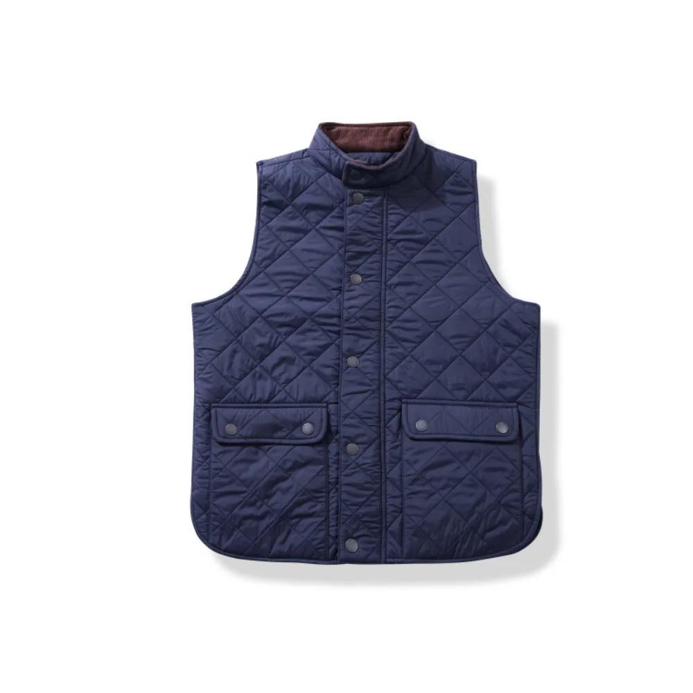 Nouveau gilet matelassé en velours côtelé épais et coton pour hommes pour l'automne et l'hiver