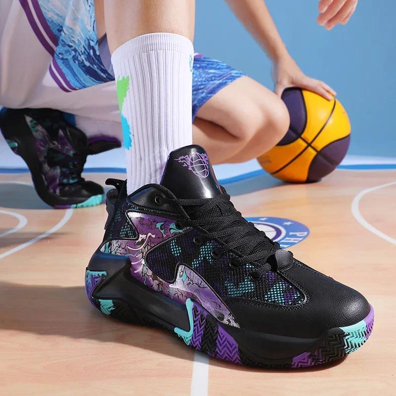 Hommes chaussures de basket-ball chaussures de sport légères formateur femmes unisexe respirant athl