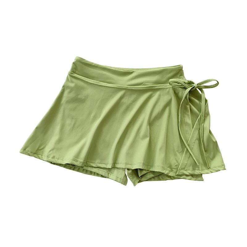 Jupe sport yoga tennis badminton pantalon demi-corps séchage rapide poche fendue côté