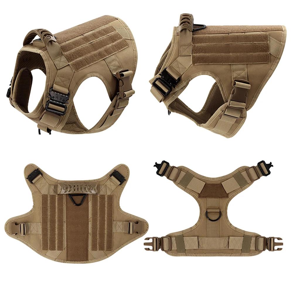 Grand ensemble harnais et laisse pour chien, berger allemand Malinois, gilet de marche, harnais et c