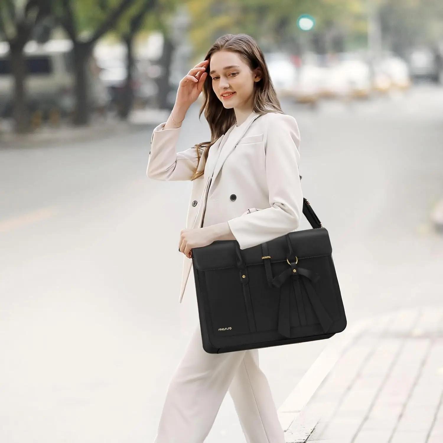 MOSISO sac fourre-tout pour femme pour MacBook Air Pro M3 13.3-17.3 pouces ordinateur portable en cu