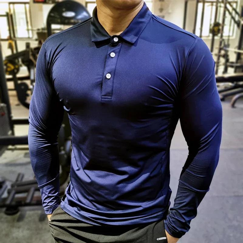 T-Shirt de dehors à Manches sulfpour Homme, Haut de Course, Fitness, Serré, Randonnée, Rashgard, Gra