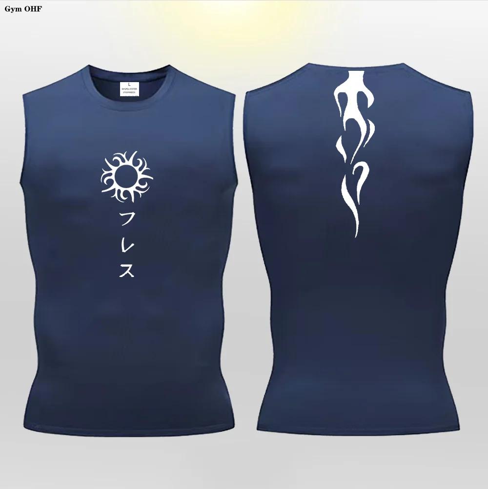 Y2K – gilet de course pour hommes, débardeur de Compression, vêtements de Fitness musculaire, chemis