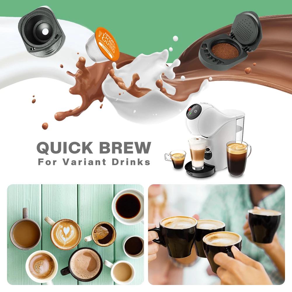 Adaptateur de café réutilisable pour Machine à café Dolce Gusto PICCOLO XS/Genio S, recharge de dose