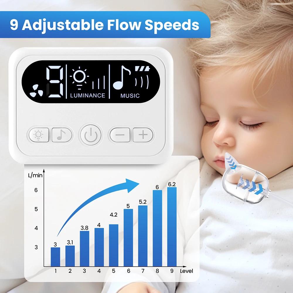 Aspirateur nasal électrique pour bébé avec musique intégrée et comptines, aspirateur de mucus rechar