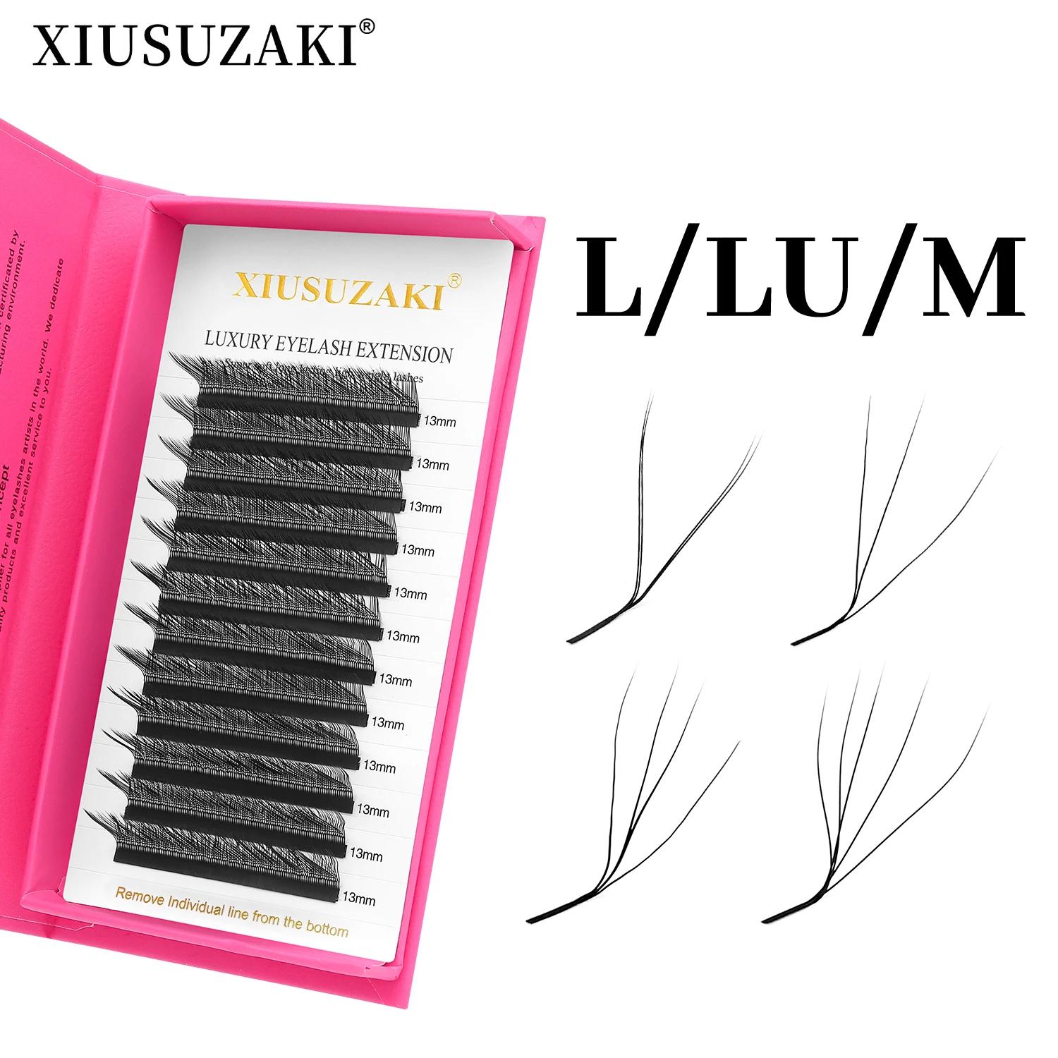 XIUSUZAKI YY 3D 4D 5D W forme Extensions de cils doux naturel L/LU/M Curl W Extensions de cils préfa