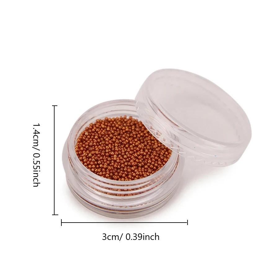 Perles de Caviar pour Nail Art, Micro perles métalliques, embellissement pour Nail Art, décoration d