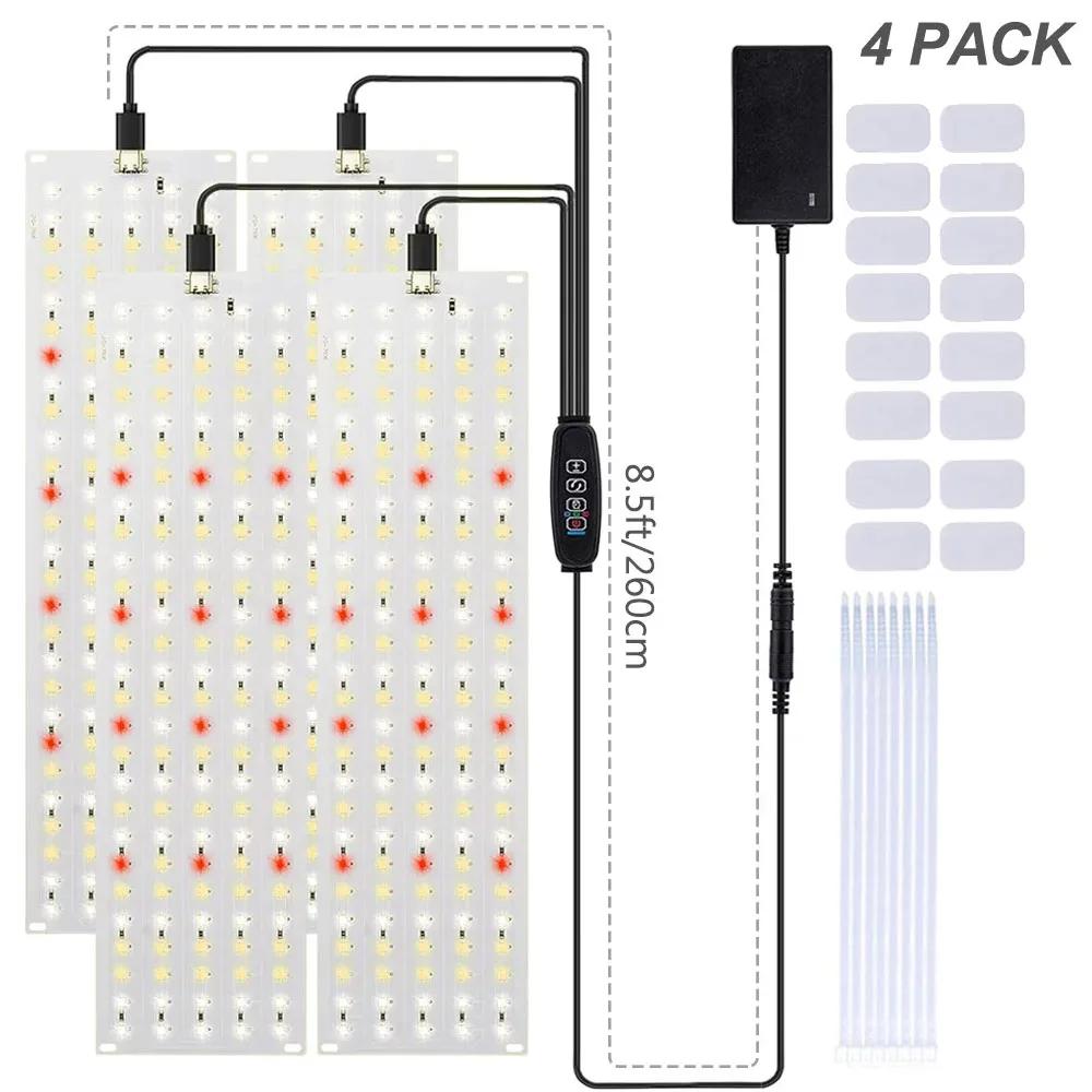 Panneau lumineux LED Ultra-fin à spectre complet, minuterie à intensité variable, lumières pour plan