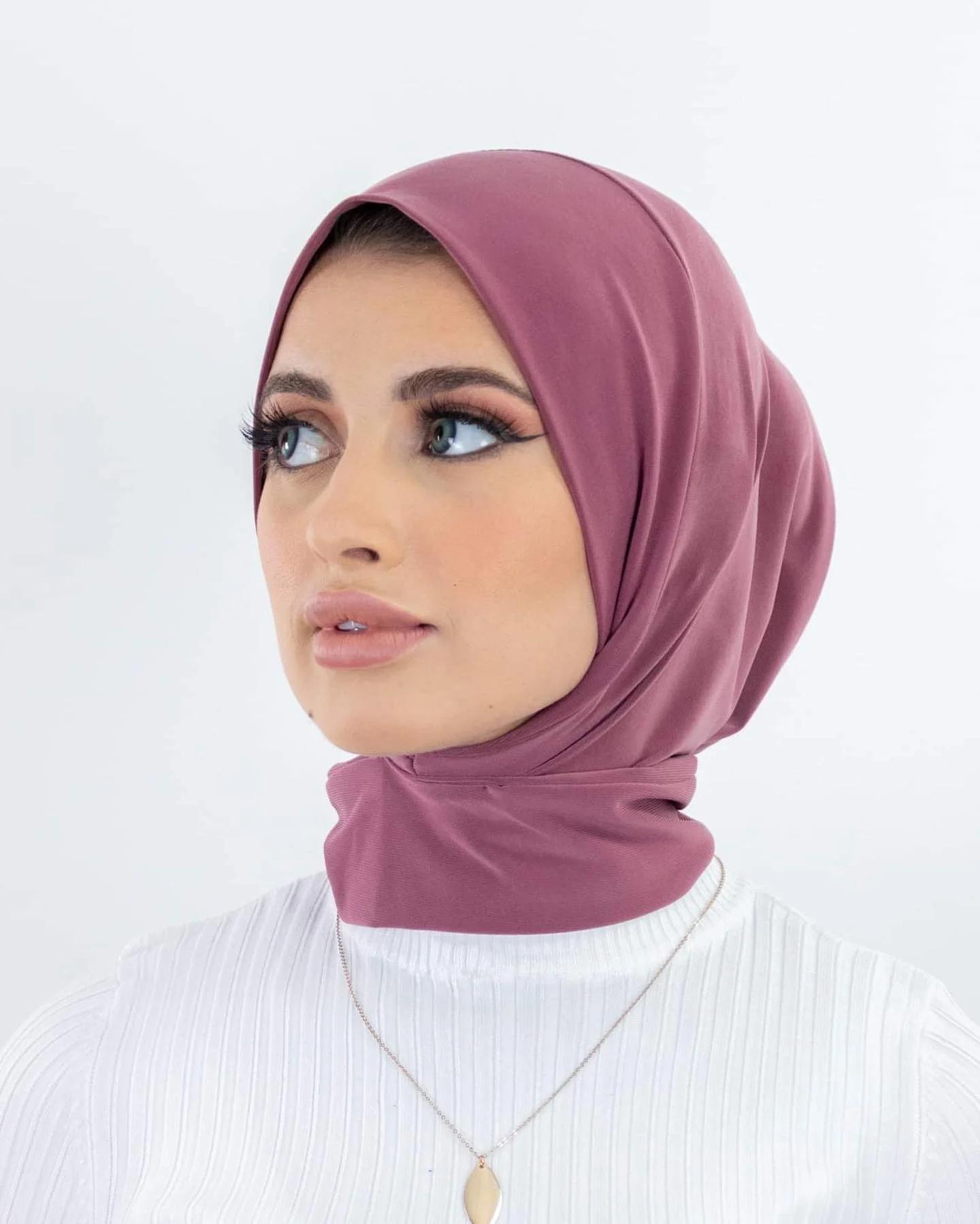 Prêt à porter couverture complète intérieure instantanée Hijab qualité supérieure Jersey écharpe ave