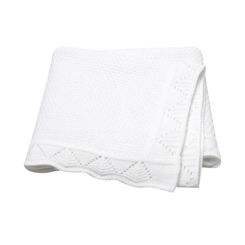 Couvertures tricotées pour bébé 100x80cm, légères et respirantes, pour nouveau-né, couette de récept
