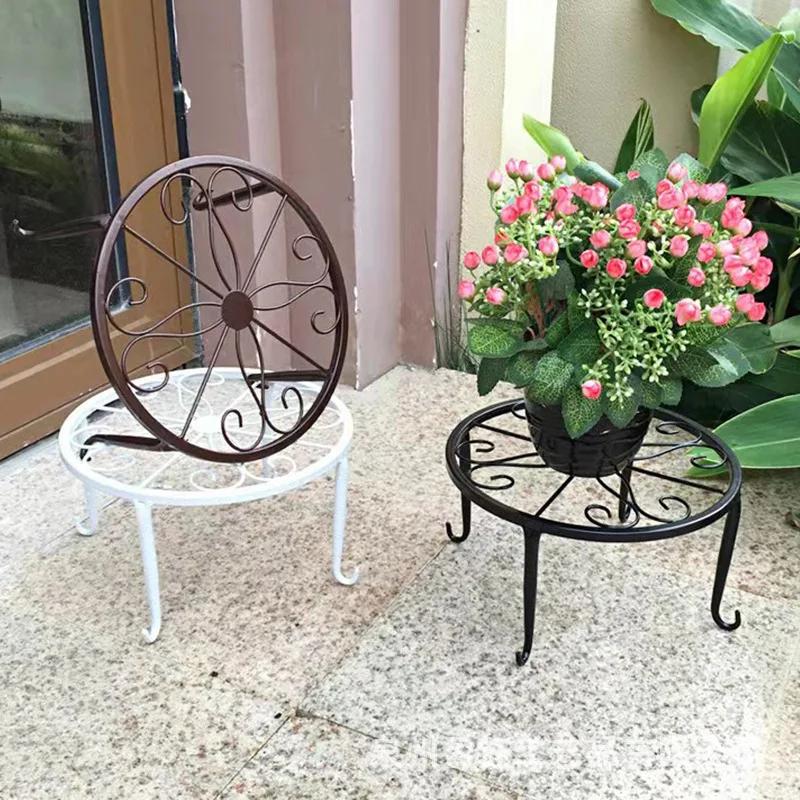 Support de plante en métal, 1 pièce, support de Base de Pot de fleur, tabouret pour maison, jardin,