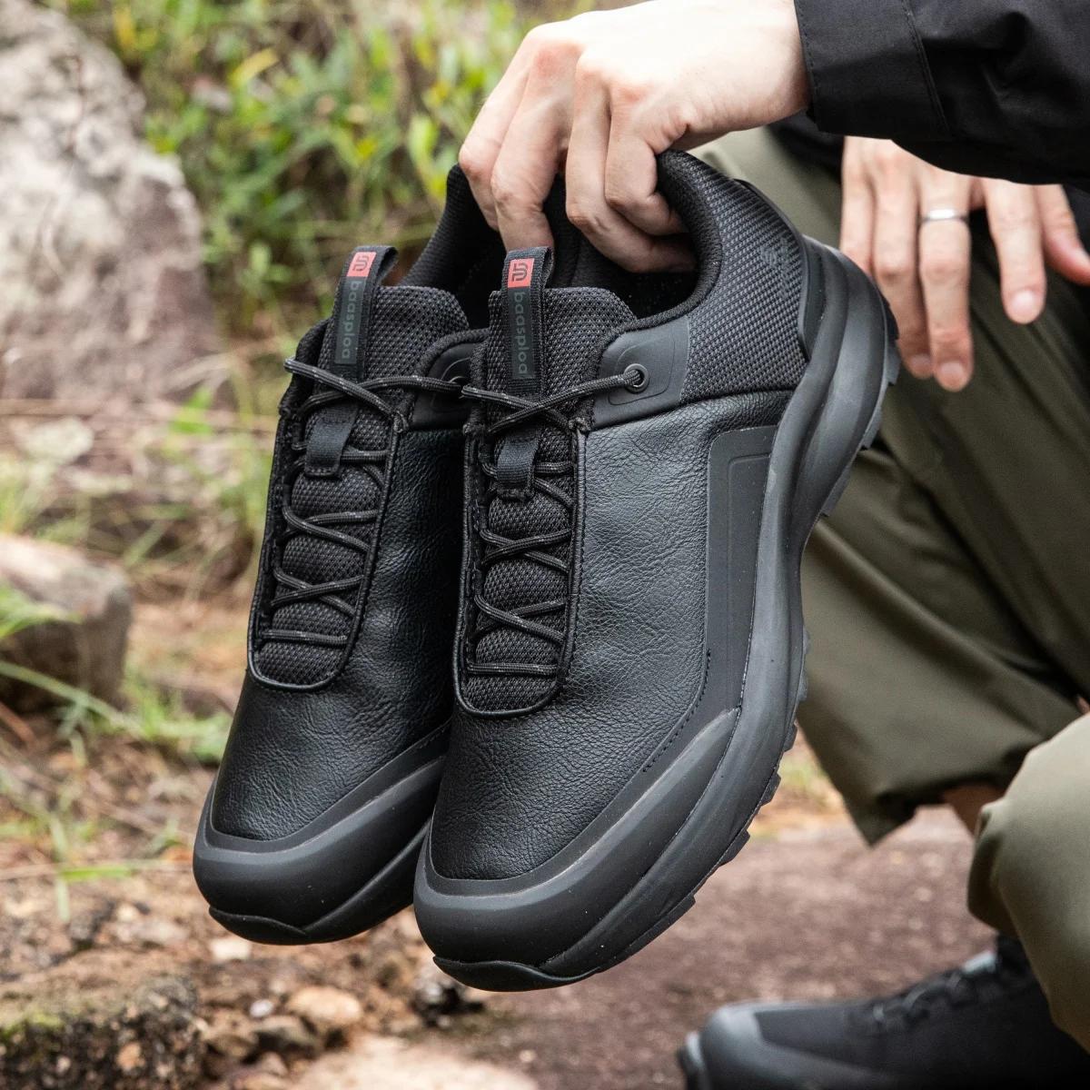 Baasploa – chaussures de randonnée en cuir Litchi pour hommes, baskets de trekking et d'escalade de