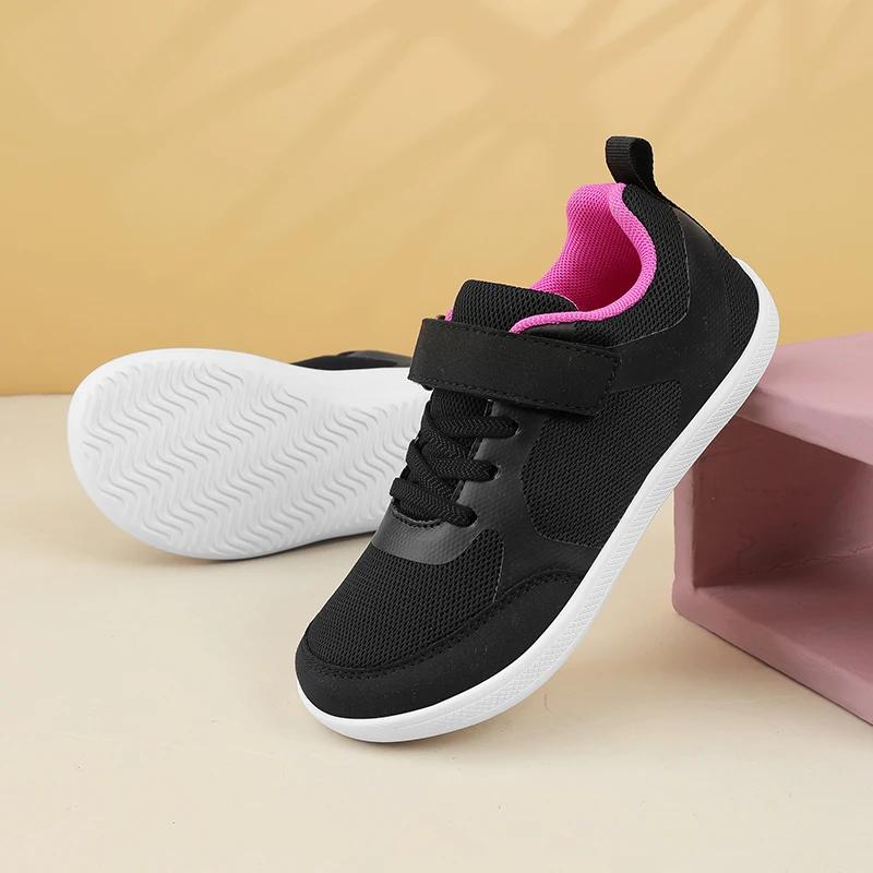 Nouveaux garçons filles baskets enfants larges pieds nus chaussures naturellement Splay chaussures m