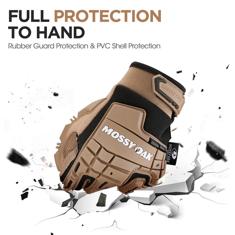 MOSSY OAK-gants militaires pour écran tactile à doigt complet pour hommes, gant tactique, chasse, Pa