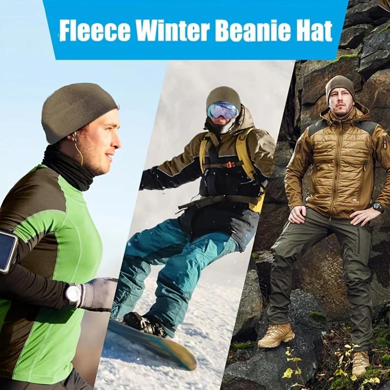 Chapeaux d'hiver chauds pour hommes femmes coupe-vent cyclisme thermique polaire casquettes Sport de