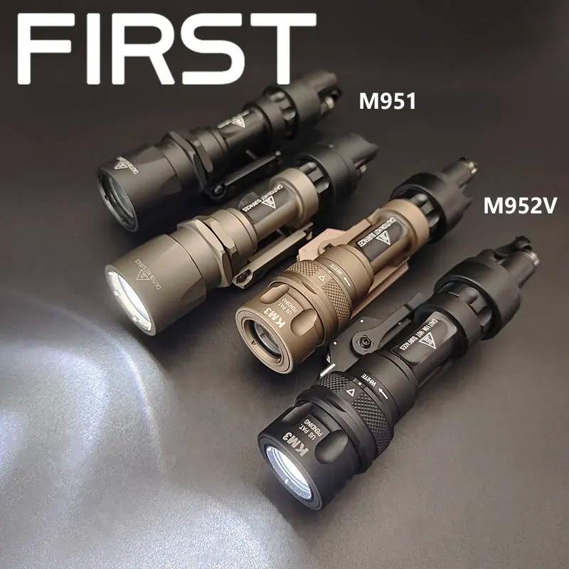 Lampe de poche tactique en métal M951 M952V, stroboscopique LED Surefir avec armes à montage QD M93,