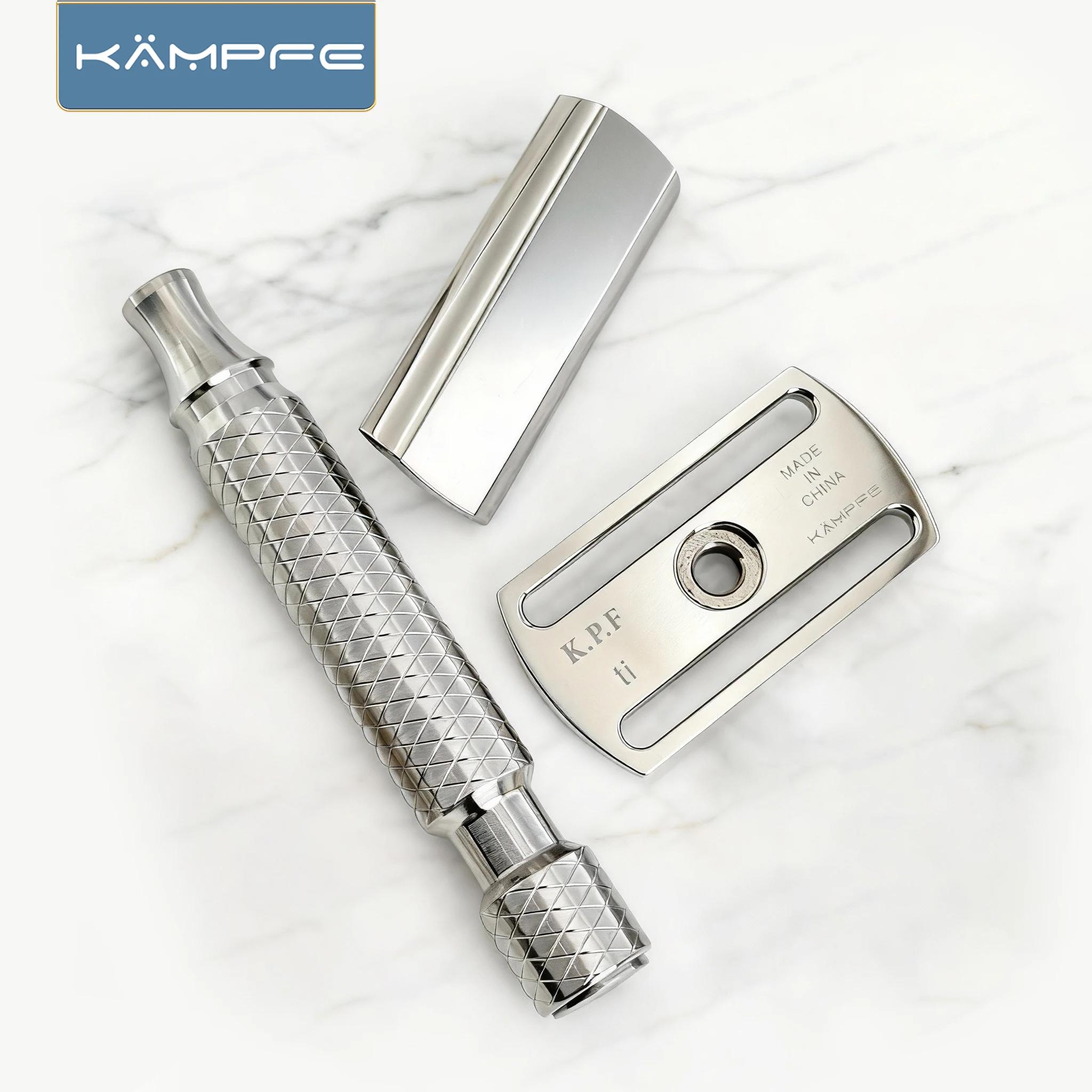 Rasoir de sécurité pour homme en alliage de titane, usinage de précision CNC KAMPFE, cadeau pour pet