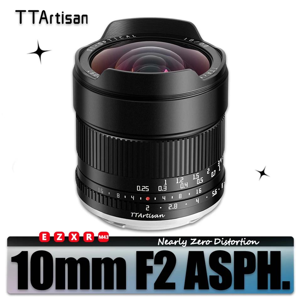 TTArtisan APS-C 10mm F2 ASPH 105 ° Objectif ultra grand angle pour appareil photo photographie Son