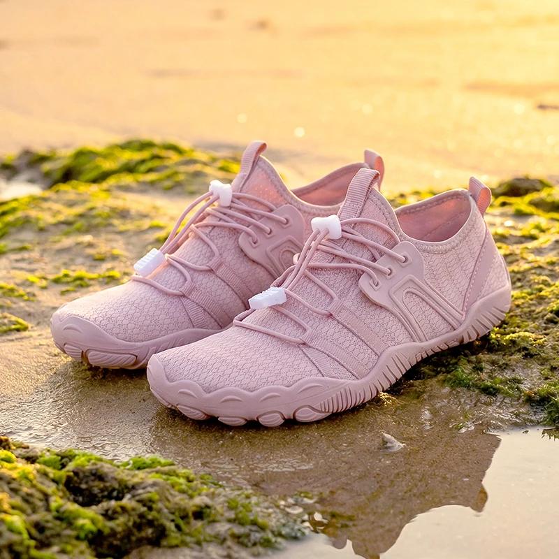 Chaussures d'eau d'été pour la plage, à séchage rapide, antidérapantes, à cinq doigts, légères, pied