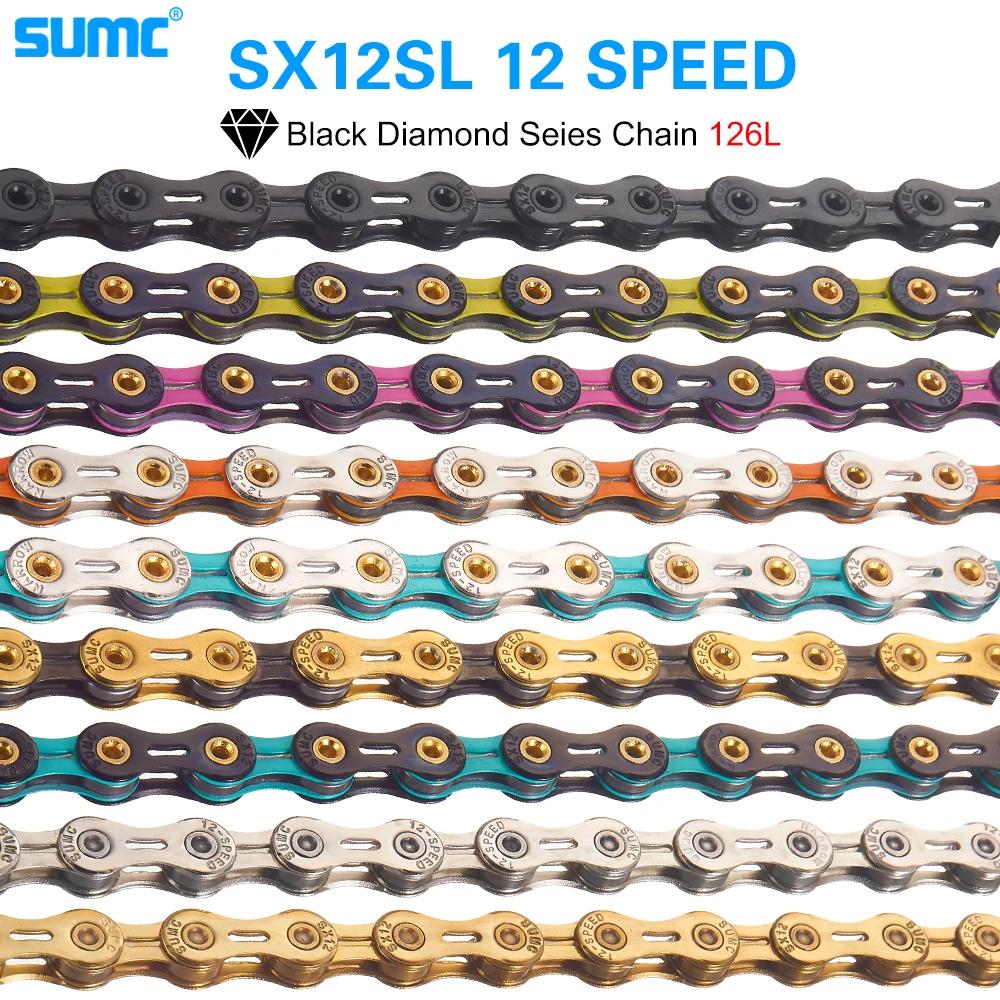 SUMC chaîne de vélo diamant 12 vitesses vtt vélo de route de montagne Ultra léger et Durable chaîne
