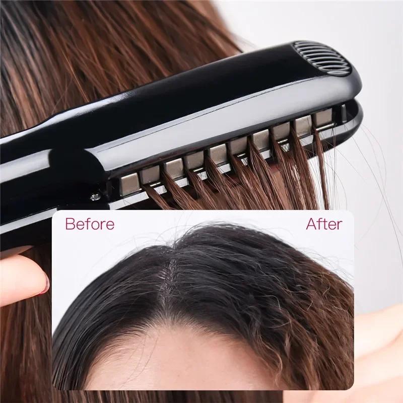 Fer à cheveux volumisant professionnel en céramique, volume de cheveux durable pour cheveux courts o