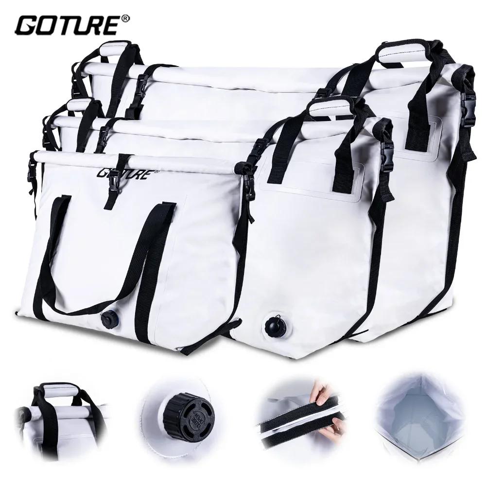 Goture-Sac isotherme pour la pêche en bateau, sac de congélation marin étanche, sac de transport de