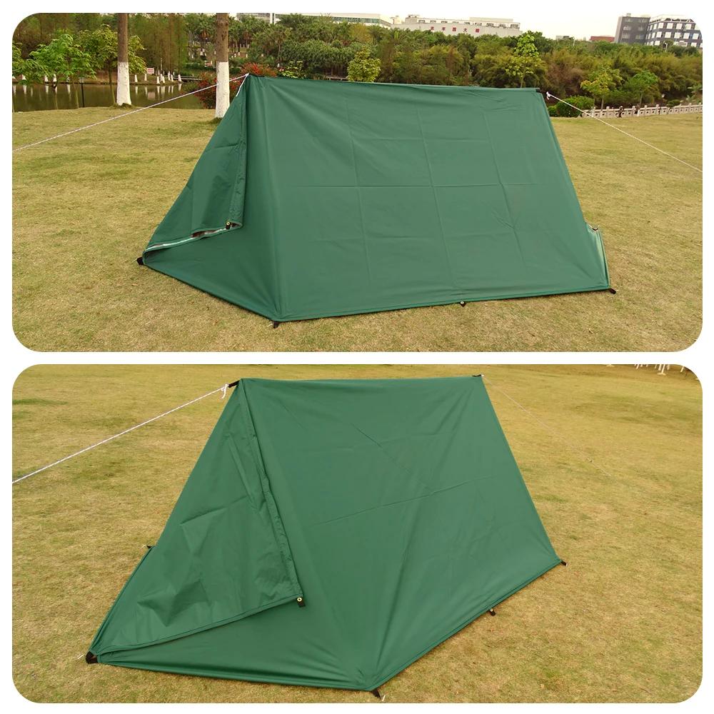 Tente de survie imperméable 4x4m avec 19 points de suspension pour camping et activités outdoor