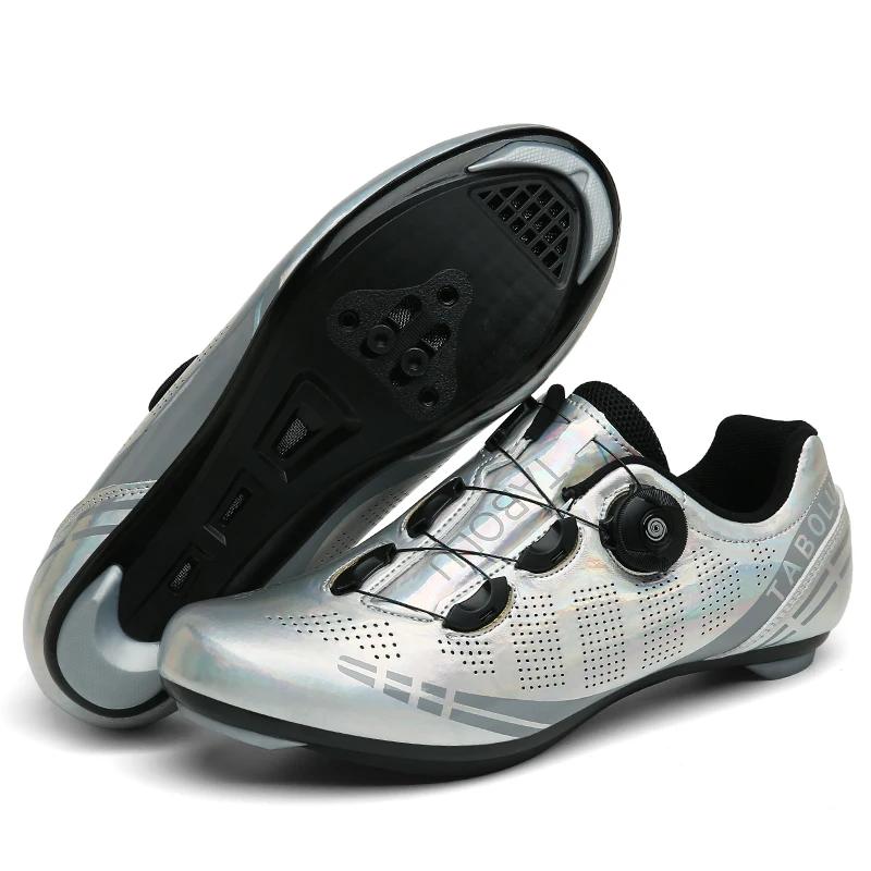 Chaussures de cyclisme professionnelles pour hommes, baskets SPD pour vélo de route, chaussures de c