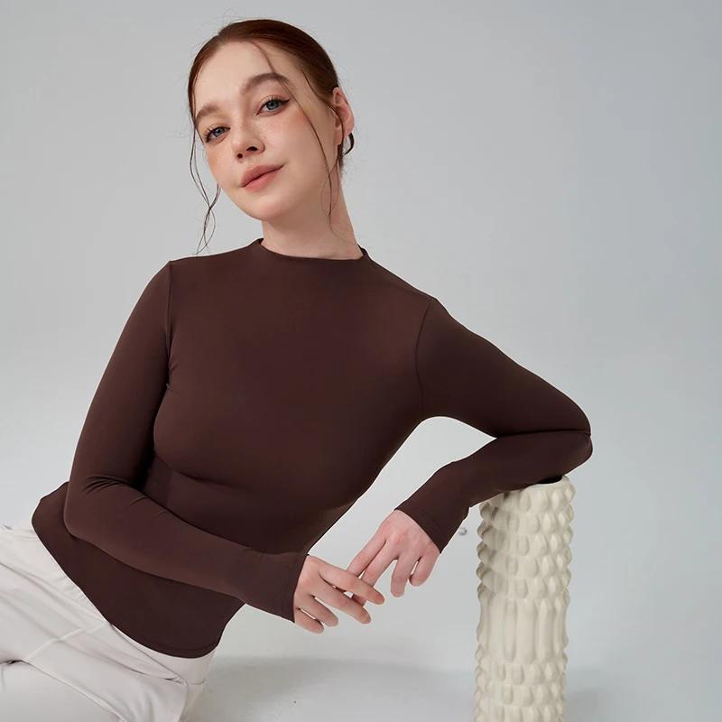 Haut de yoga SOISOU femme col mi-haut manches longues 5 couleurs - Confit pilates