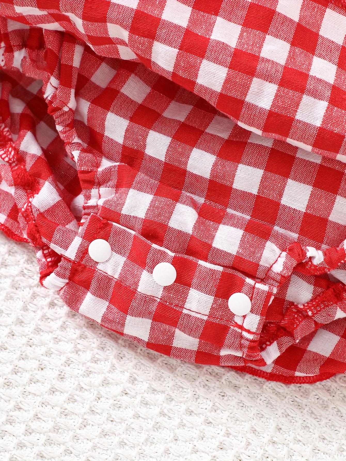 Robe barboteuse smockée à bretelles à nouer pour bébé fille – Corsage froncé extensible et jupe supe