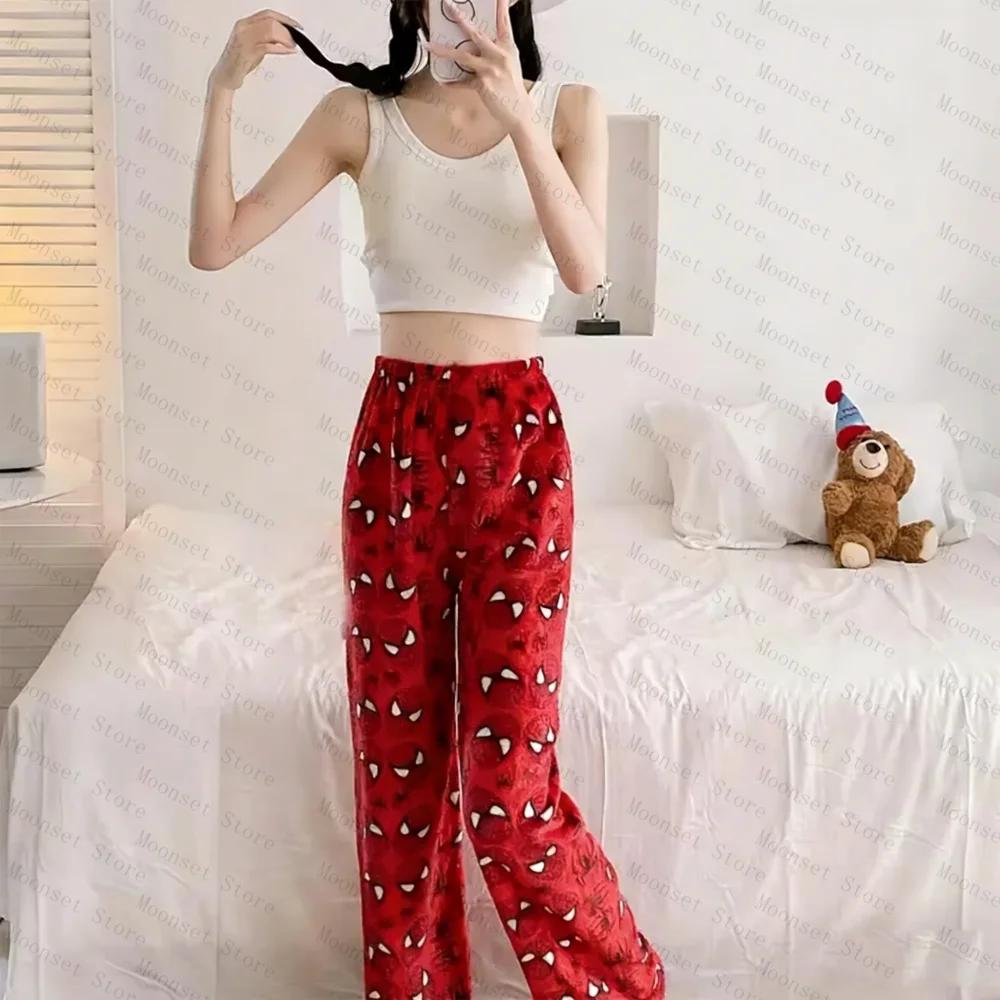 Automne hiver pantalons de couchage Y2k décontracté Batman femmes vêtements de nuit à la mode flanel
