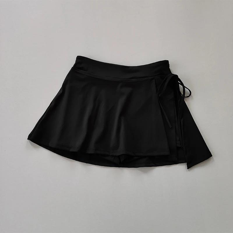 Jupe de sport de Yoga, jupe de Tennis de Badminton, pantalon demi-corps, jupe de poche à séchage rap