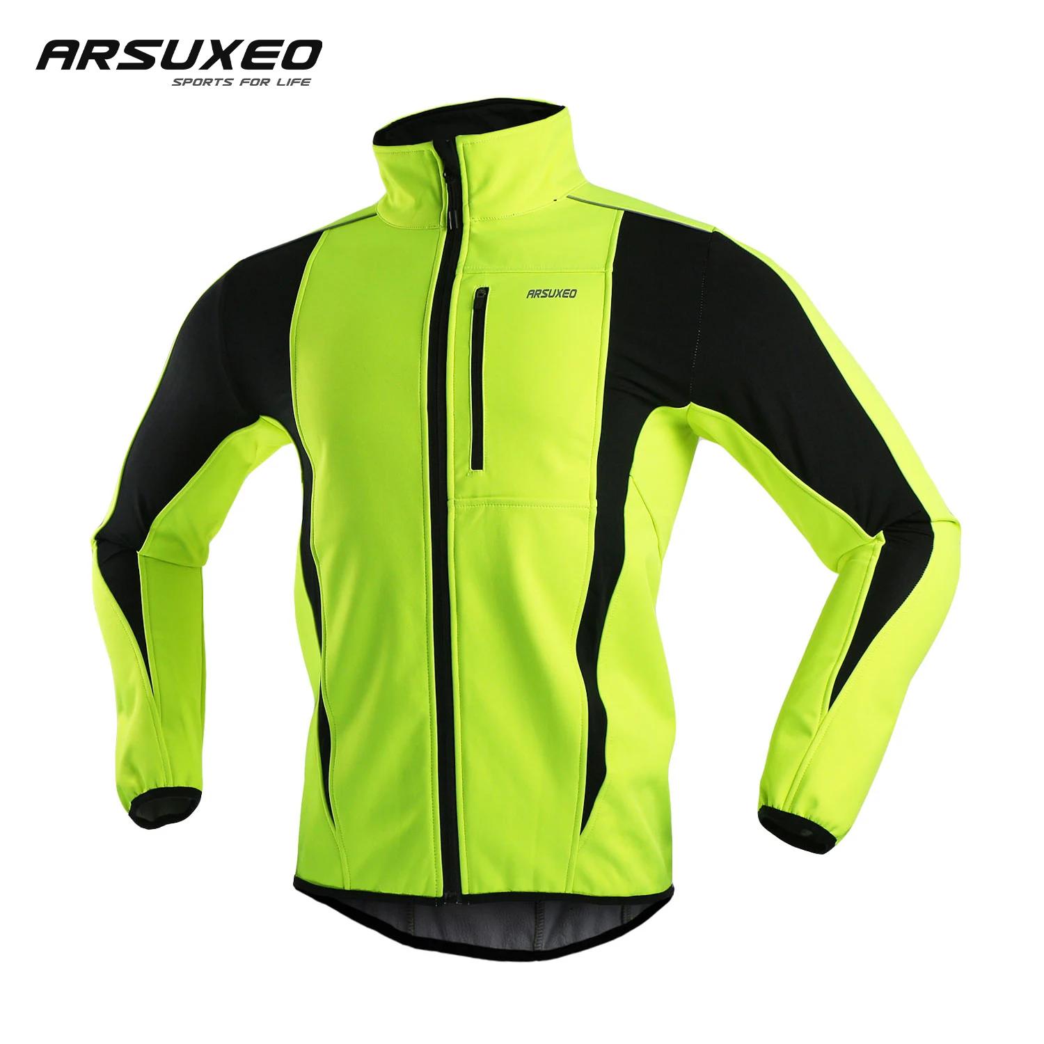 ARSUXEO hommes hiver veste de cyclisme thermique polaire Softshell coupe-vent imperméable respirant