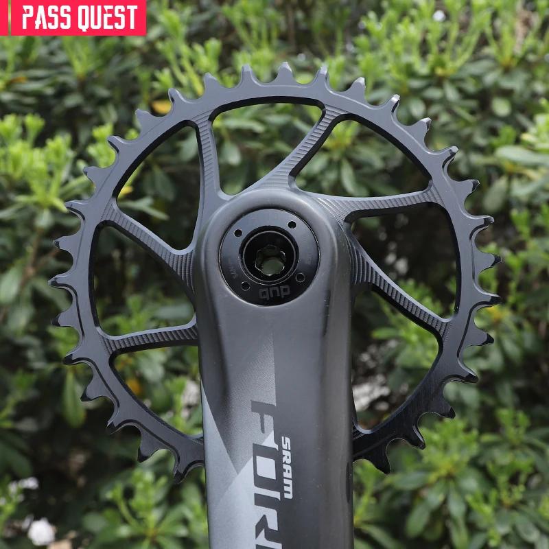 PASS QUEST 3mm Offest VTT 8-Bolt Plateau Dents étroites et larges Monture directe Vélo Roue à chaî