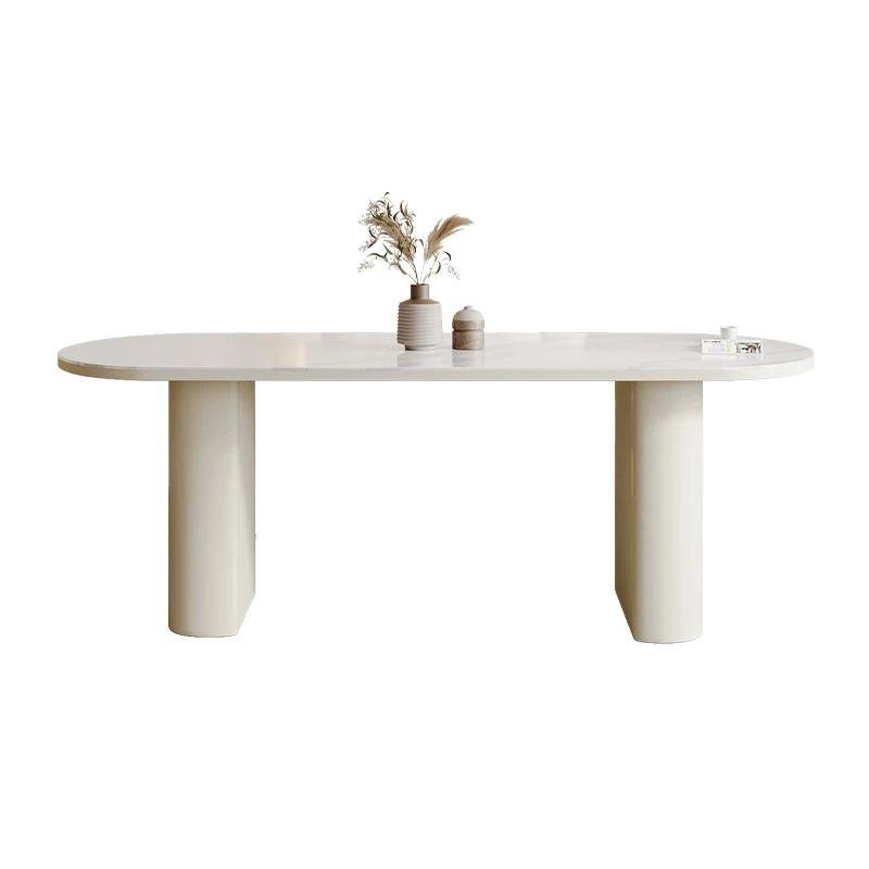 Chaises De luxe blanches Table cuisine moderne Unique Restaurant italien Table à manger ensemble Cen
