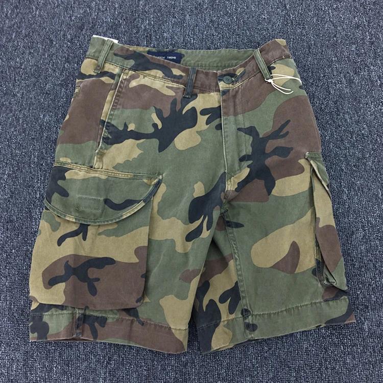 Short Cargo de style rétro américain pour hommes, nouveau short de Camouflage lourd, en pur coton la