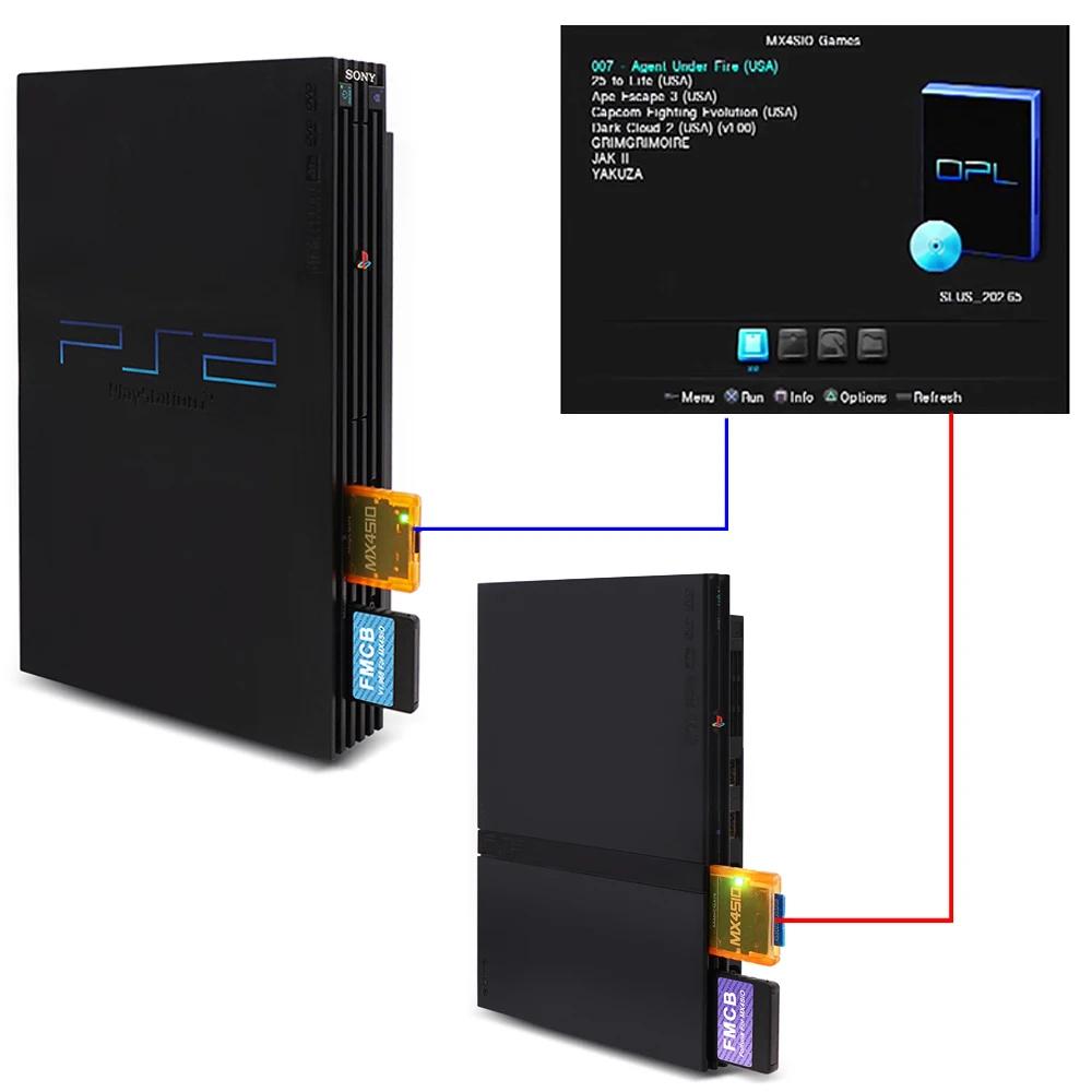 Adaptateur de lecteur de carte MX4SIO SIO2SD TF/SD, pour Consoles de jeux Playstation2 PS2, carte mé
