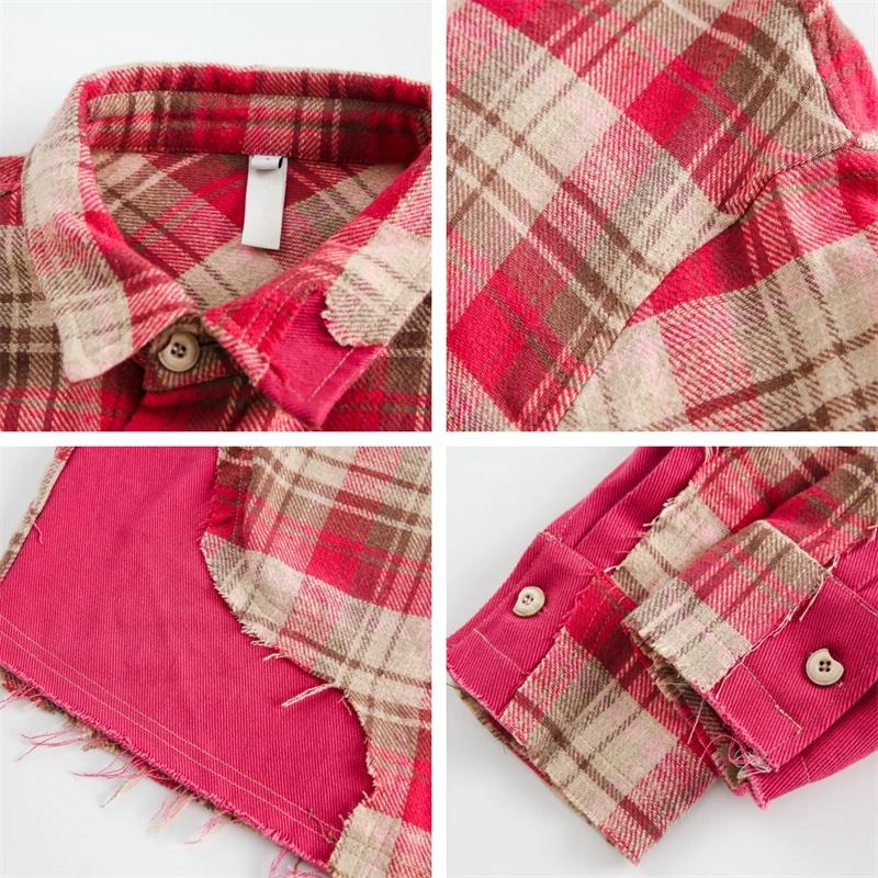 Chemise rayée rose élégante de luxe pour femmes, chemisiers à la mode, vêtements populaires coréens,