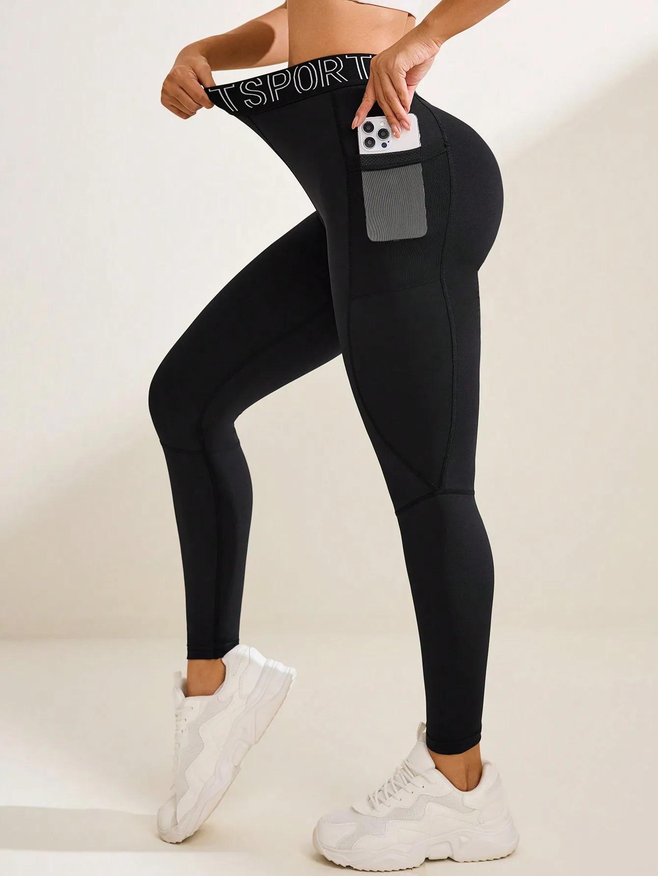Femmes sans couture hanche levage femmes sans couture sport Leggings taille haute Fitness Leggings P