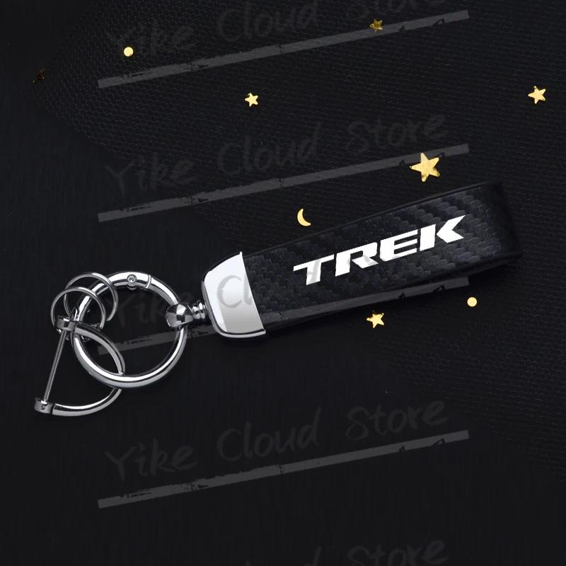 Porte-clés en cuir texturé en Fiber de carbone, imprimé Ultra HD pour vélo tout-terrain TREK, access