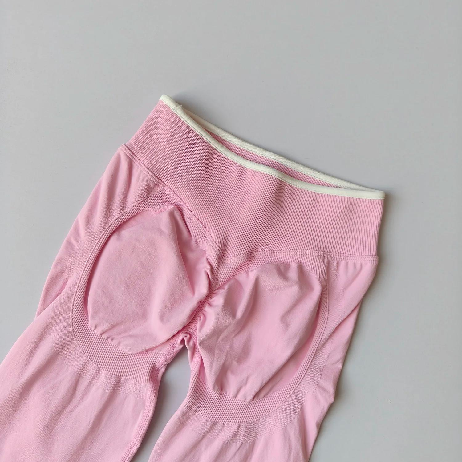 Leggings de Yoga sans couture pour femmes, taille moyenne, Push-Up, pantalon de Sport, Fitness, cour