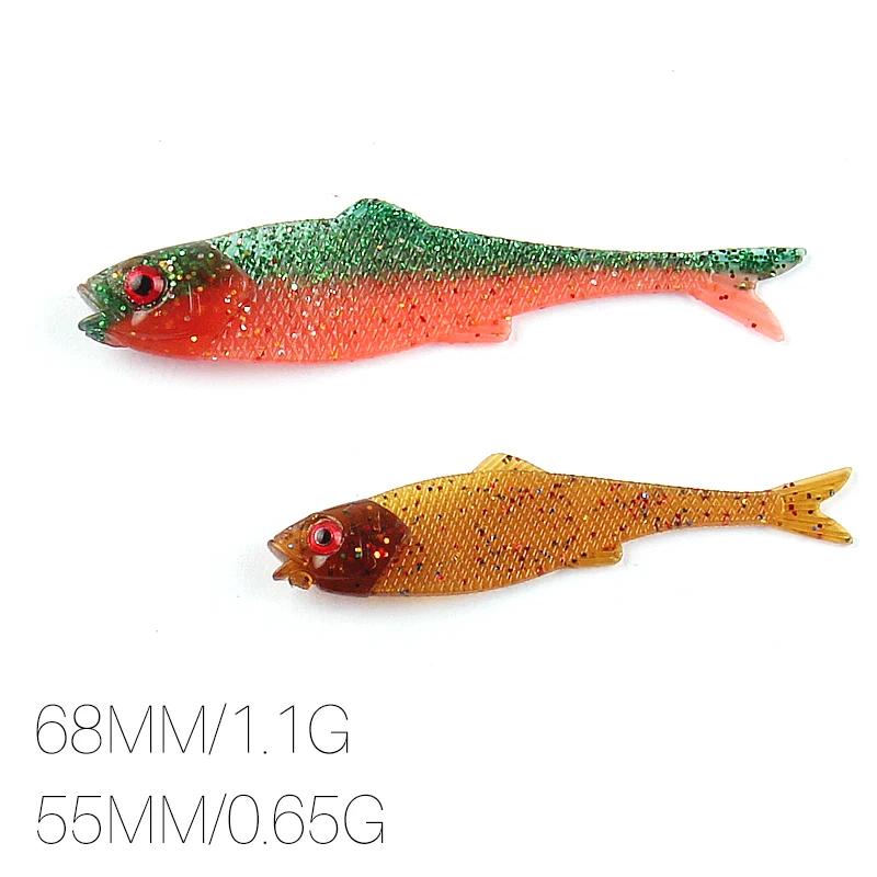 2023 Supercontinent Filet Craw 5.5CM/6.8CM brochet leurre en plastique souple leurres de pêche pêche