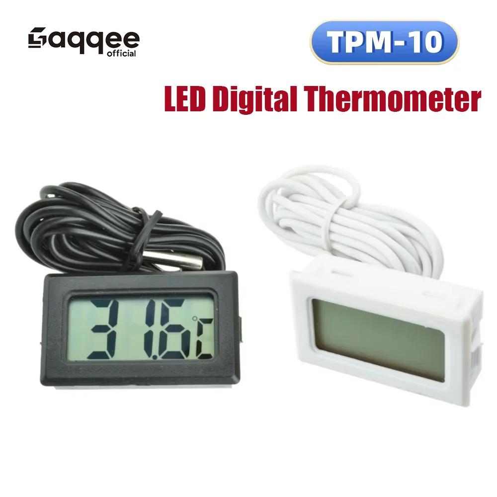 Thermomètre numérique LED TPM-10 avec sonde filaire de 2 m, capteur de température, instrument de dé