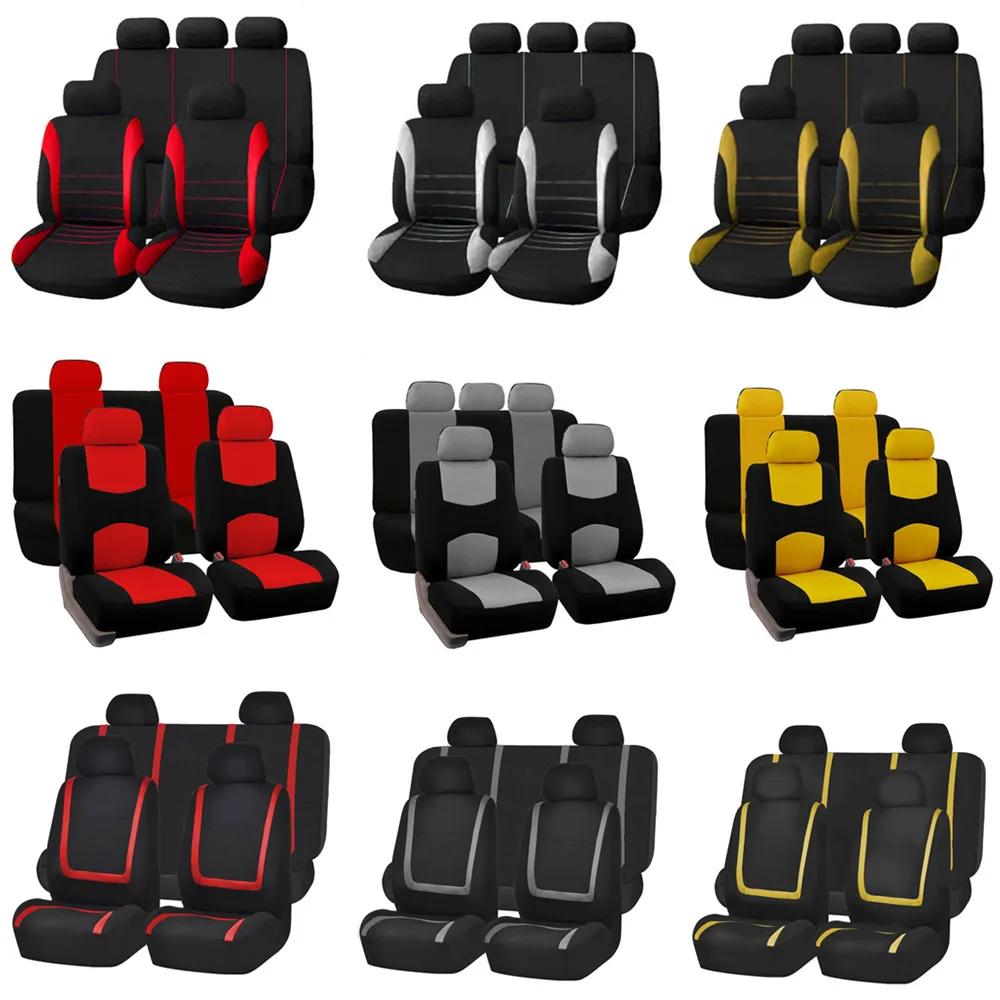 Housses de siège de voiture en tissu, 2/5 sièges, pour Peugeot 508 207 307 407 3008 206 2008 208 sw