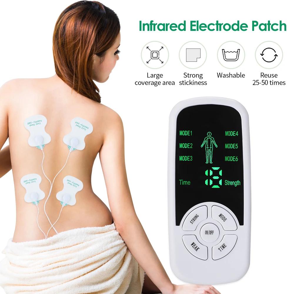 Stimulateur électrique de thérapie musculaire EMS, 6 Modes, unité Tens, physiothérapie méridienne, m