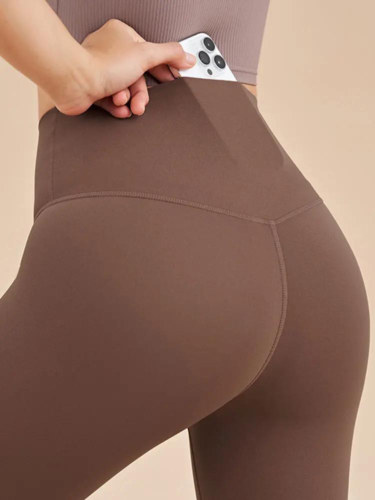 INLUMINE nouveaux Leggings de sport avec poche femmes taille haute élastique Yoga 7 Points pantalon