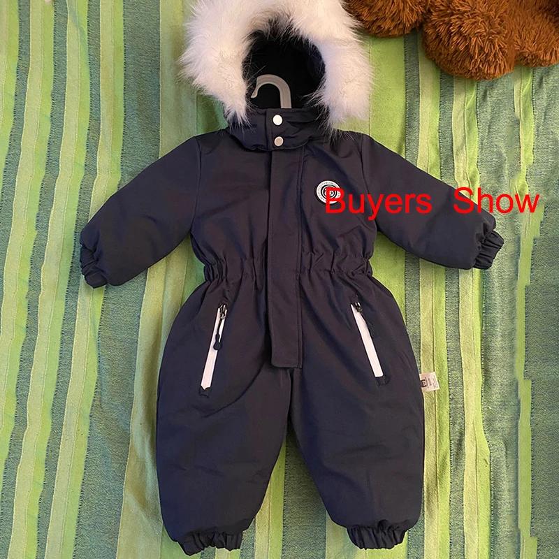 Combinaison de Ski chaude pour bébé, automne et hiver, salopette en velours pour garçons et filles,
