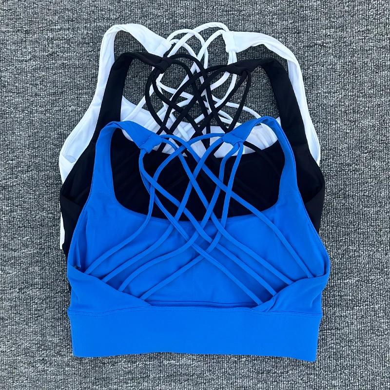 Soutien-gorge de sport pour femmes, Push Up, dos croisé, antichoc, course à pied, entraînement, sous